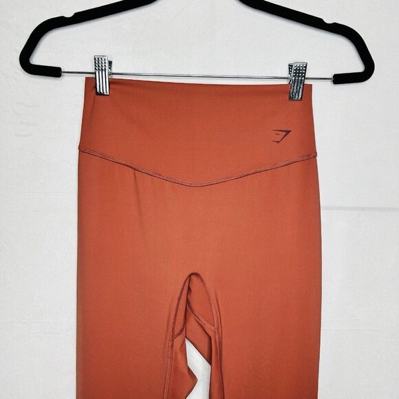 Gymshark Women's High-Waisted Elevate Leggings Rose Brown Sz M - Picture 2 of 10